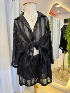 Conjunto Telinha Preta